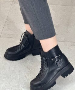 نیم بوت بغل سگک زیپ دار