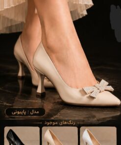 کفش مجلسی پاپیون نگین دار